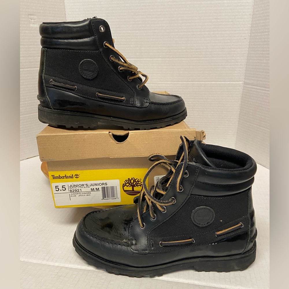 Timberland Juniors Boat Boots Sz:5.5=7.5